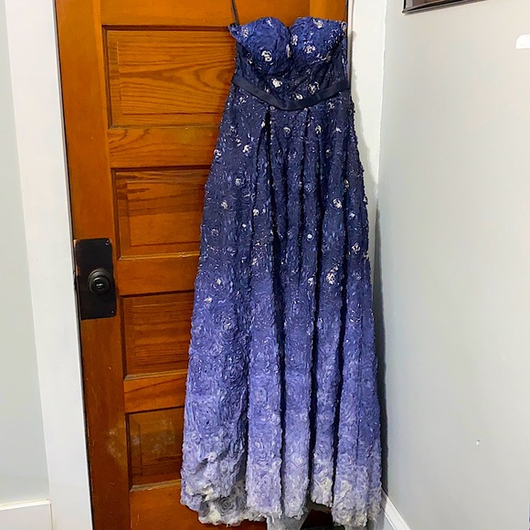 Royal-Blue Aspeed Ball Gown - Picture 2 of 6